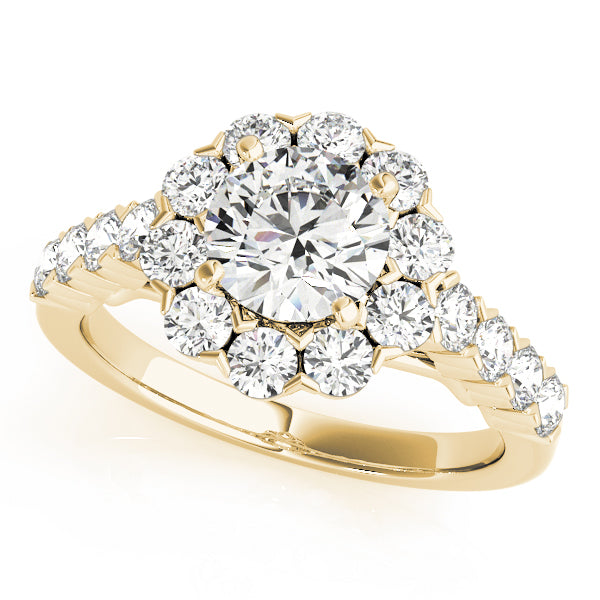 Cluster Halo Diamond Engagement Ring (3/4 ct. tw.)