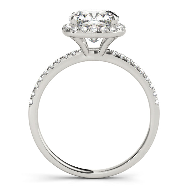 Halo Pavé Diamond Engagement Ring (1/5 ct. tw.)