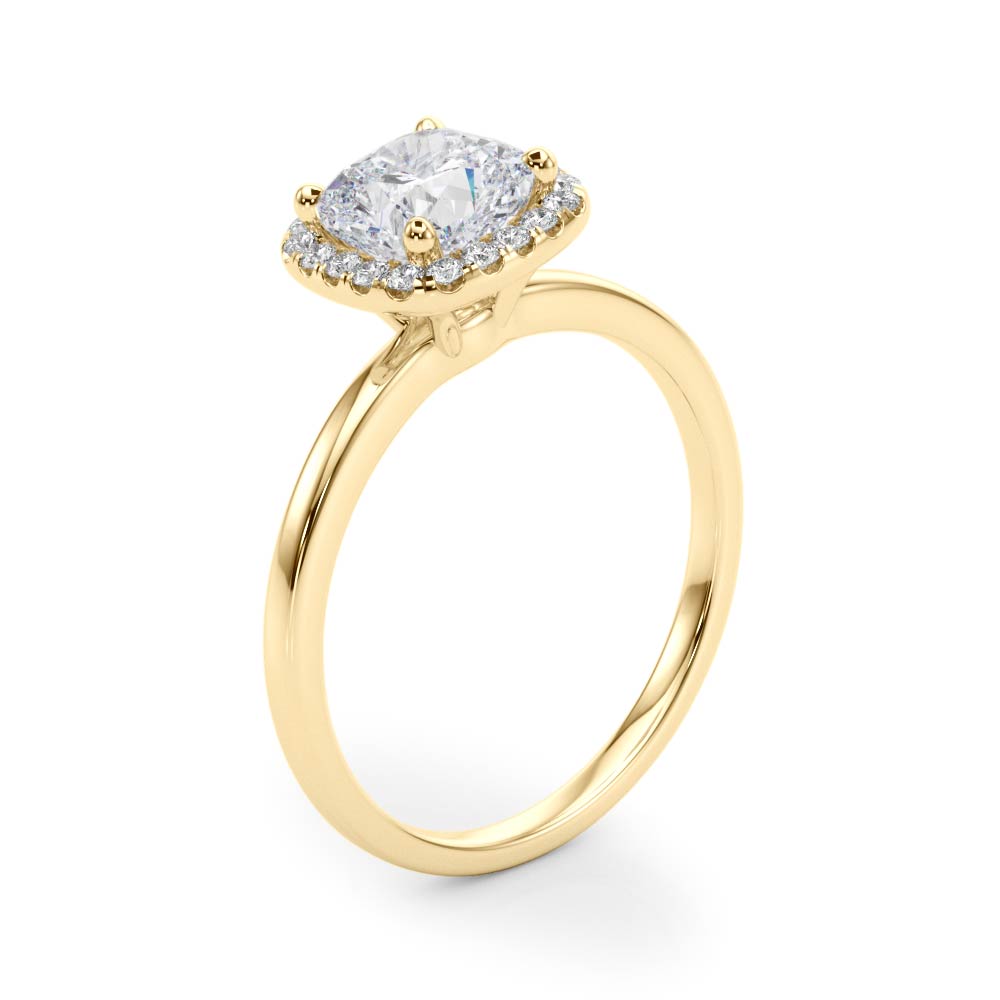 Cushion Halo Diamond Engagement Ring (1/10 ct. tw.)