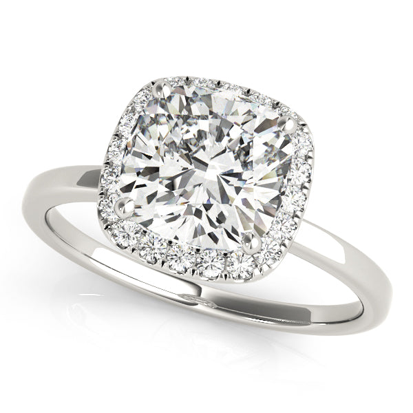 Cushion Halo Diamond Engagement Ring (1/10 ct. tw.)