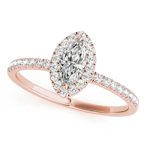 Halo Pavé Diamond Engagement Ring (1/5 ct. tw.)