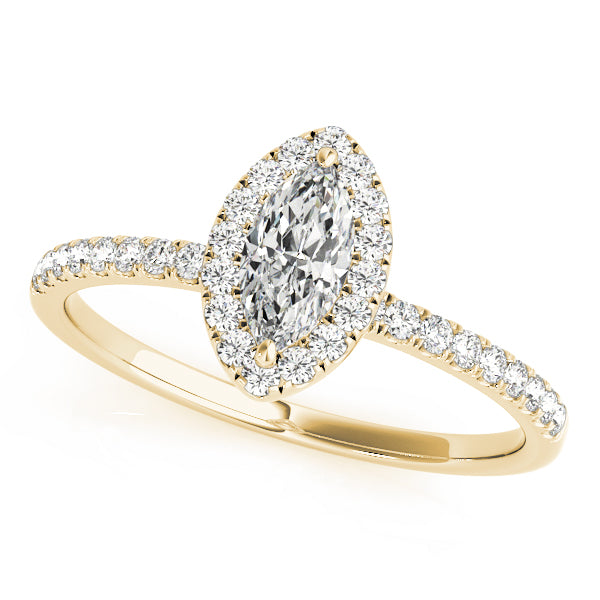 Halo Pavé Diamond Engagement Ring (1/4 ct. tw.)