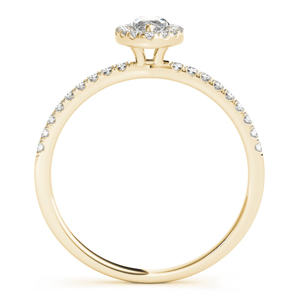 Halo Pavé Diamond Engagement Ring (1/4 ct. tw.)