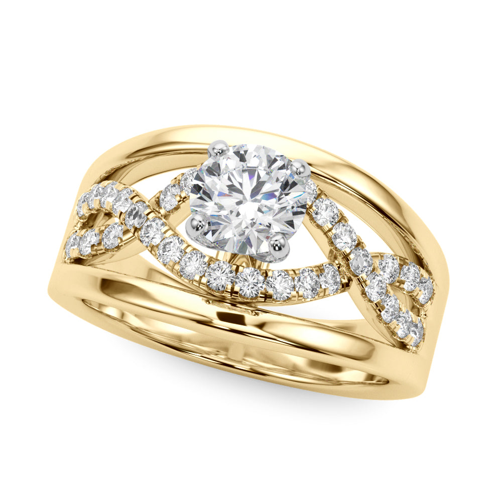 Twist Diamond Engagement Ring (1/4 ct. tw.)