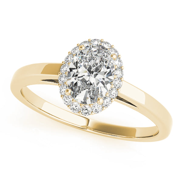 Oval Halo Diamond Engagement Ring (1/8 ct. tw.)