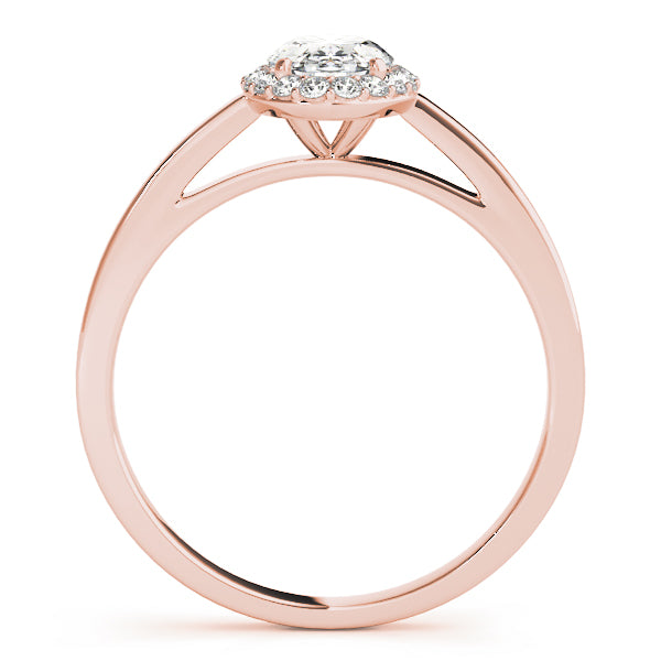 Oval Halo Diamond Engagement Ring (1/8 ct. tw.)