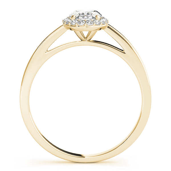 Oval Halo Diamond Engagement Ring (1/8 ct. tw.)