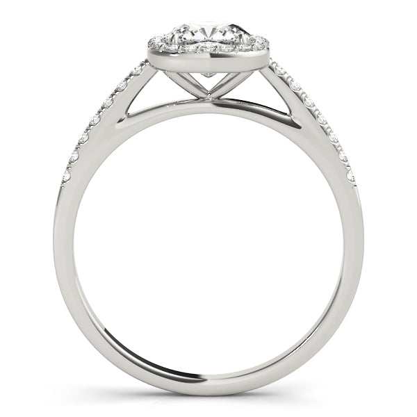 Cushion Halo Pavé Diamond Engagement Ring (1/4 ct. tw.)