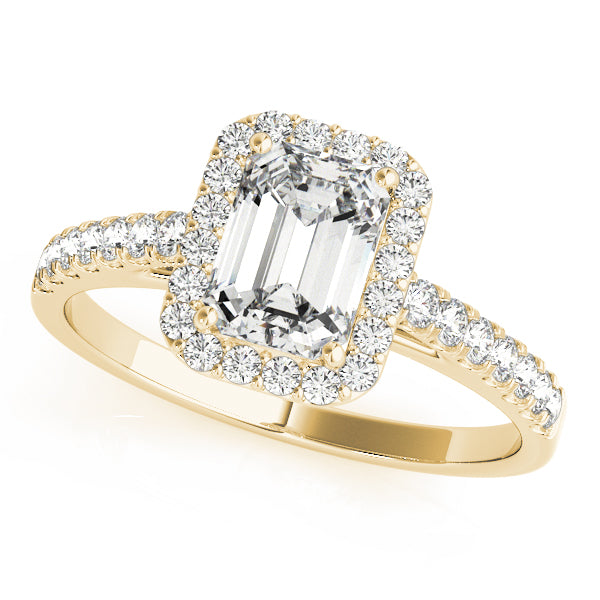 Halo Pavé Diamond Engagement Ring (1/5 ct. tw.)