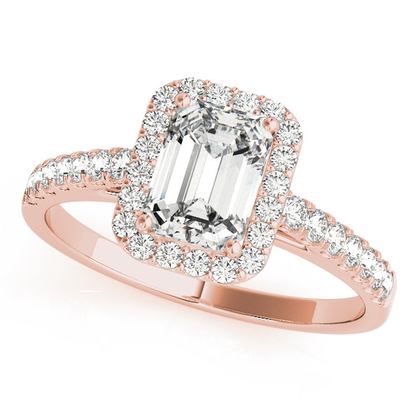 Halo Pavé Diamond Engagement Ring (1/5 ct. tw.)