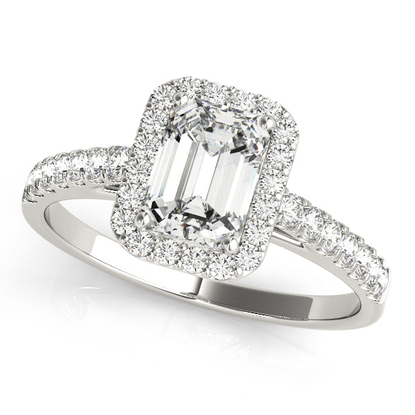 Halo Pavé Diamond Engagement Ring (1/5 ct. tw.)