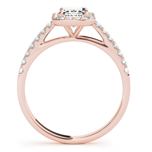 Halo Pavé Diamond Engagement Ring (1/5 ct. tw.)