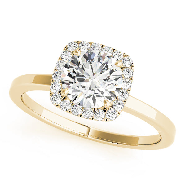 Cushion Halo Diamond Engagement Ring (1/8 ct. tw.)