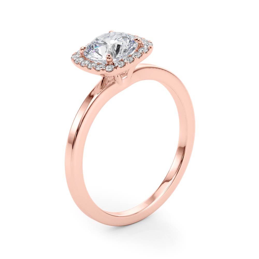 Cushion Halo Diamond Engagement Ring (1/8 ct. tw.)