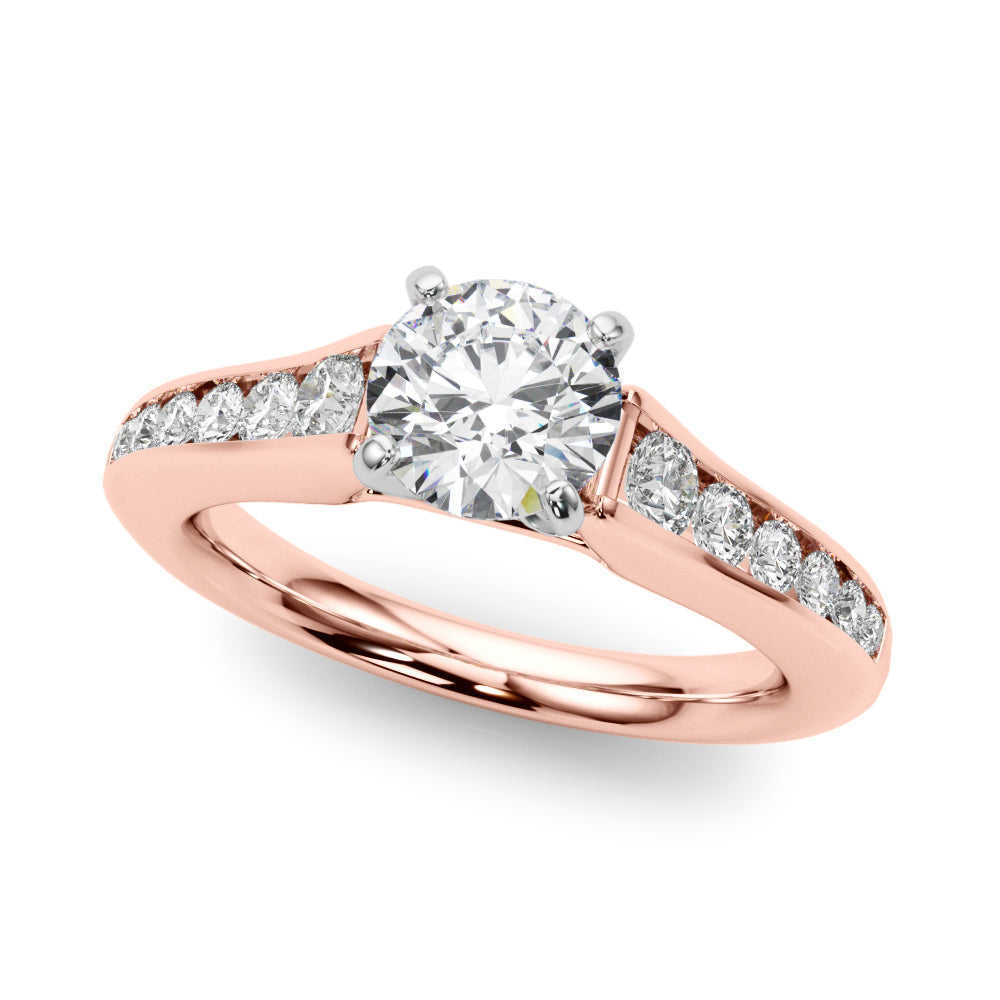 Channel-Set Diamond Engagement Ring (1/2 ct. tw.)