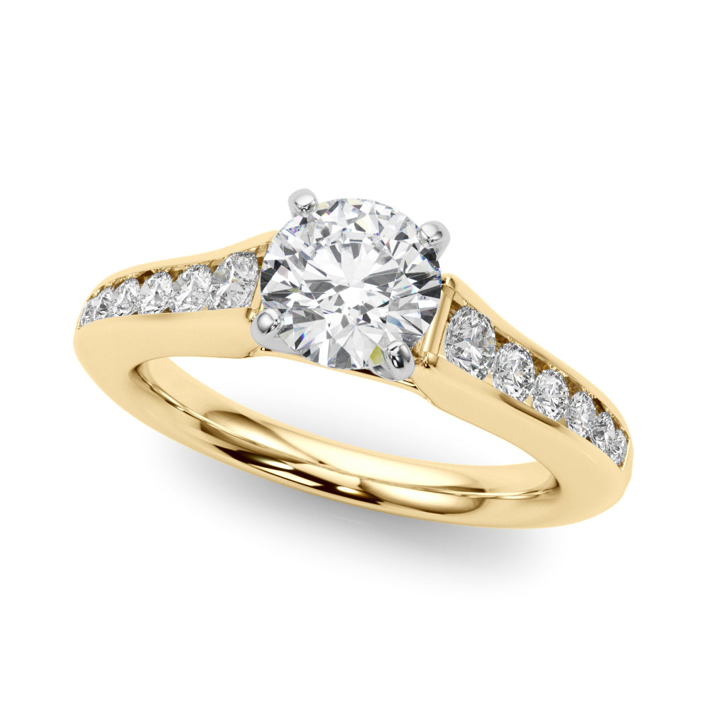 Channel-Set Diamond Engagement Ring (1/2 ct. tw.)
