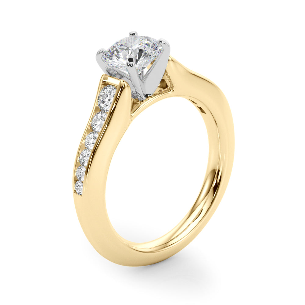 Channel-Set Diamond Engagement Ring (1/2 ct. tw.)