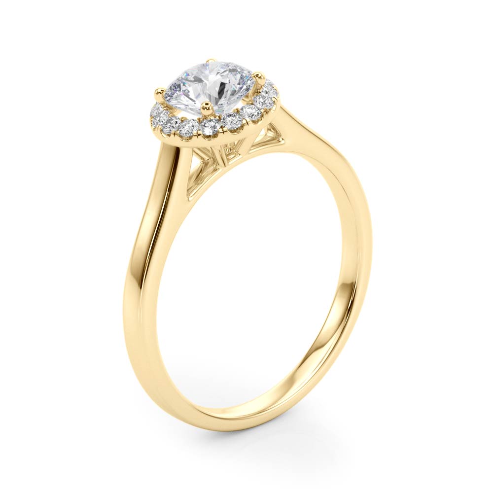 Classic Halo Diamond Engagement Ring (1/15 ct. tw.)