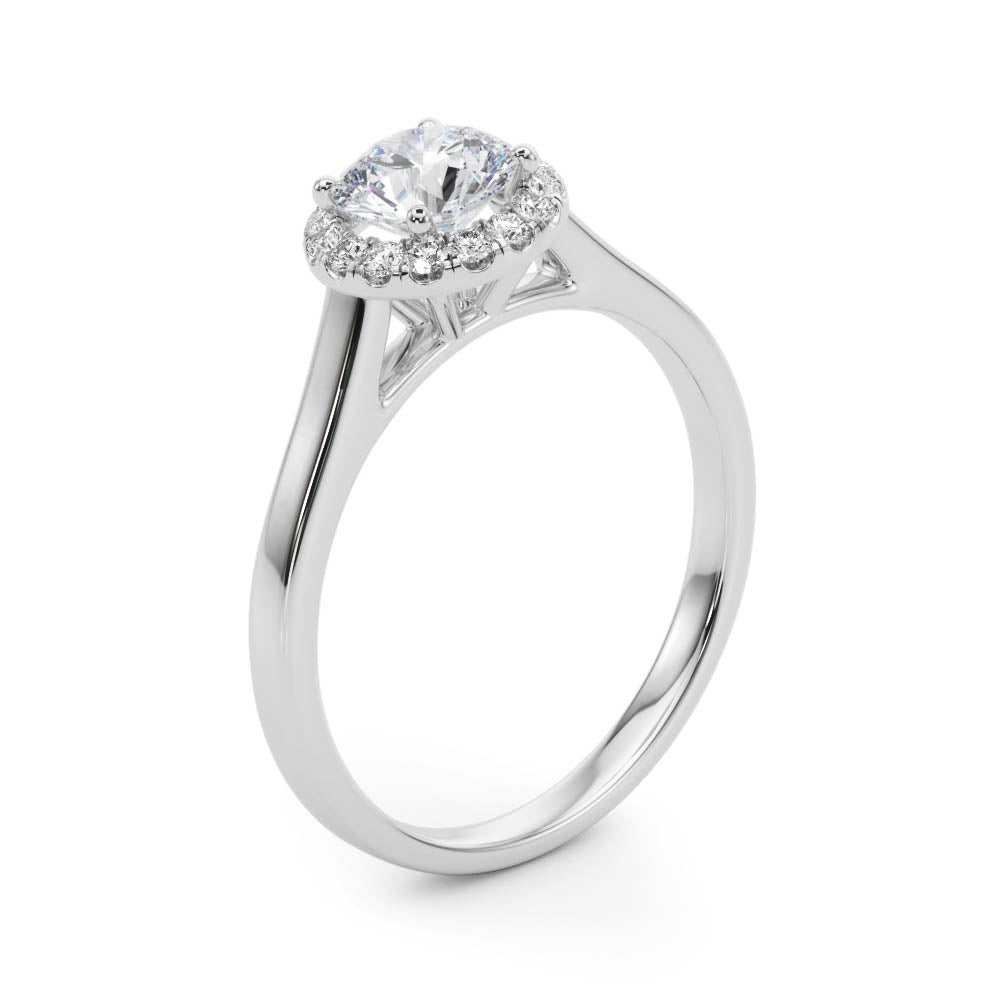 Classic Halo Diamond Engagement Ring (1/15 ct. tw.)