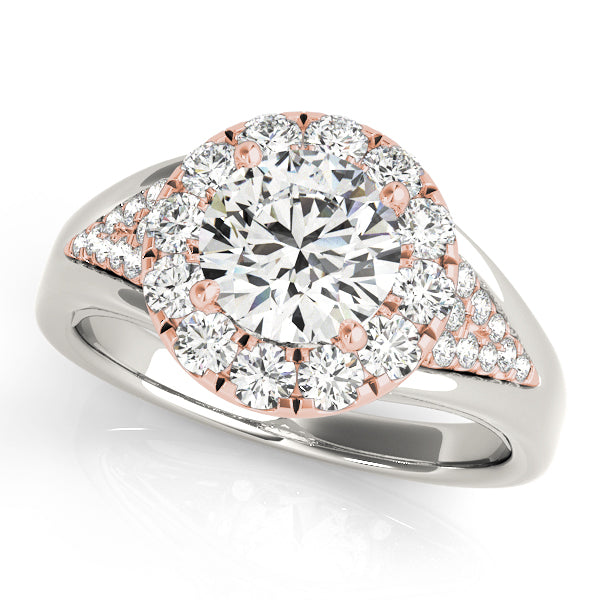 Halo Split Shank Diamond Engagement Ring (1/2 ct. tw.)