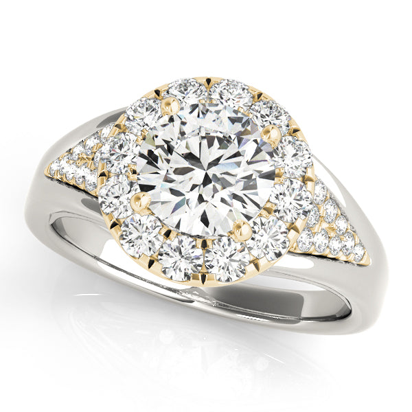 Halo Split Shank Diamond Engagement Ring (1/2 ct. tw.)