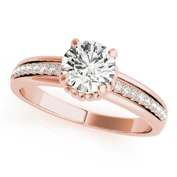 Channel-Set Diamond Engagement Ring (1/8 ct. tw.)