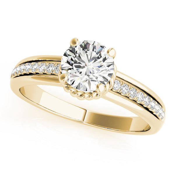 Channel-Set Diamond Engagement Ring (1/8 ct. tw.)