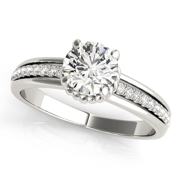 Channel-Set Diamond Engagement Ring (1/8 ct. tw.)