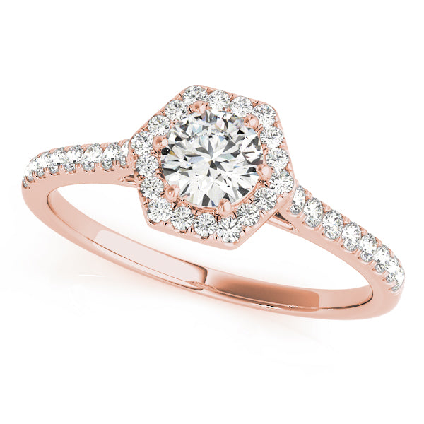 Halo Pavé Diamond Engagement Ring (1/3 ct. tw.)