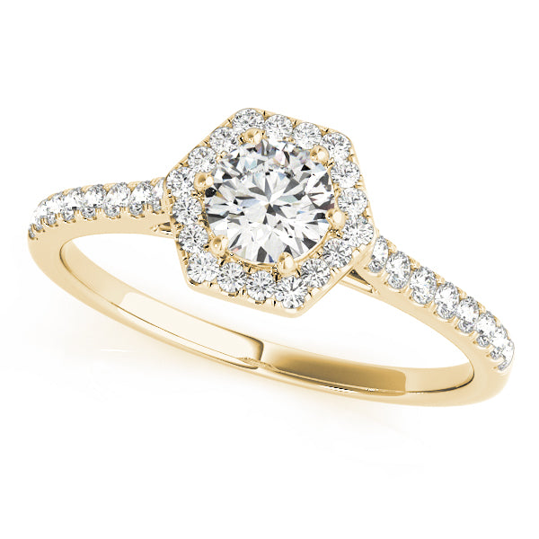 Halo Pavé Diamond Engagement Ring (1/3 ct. tw.)