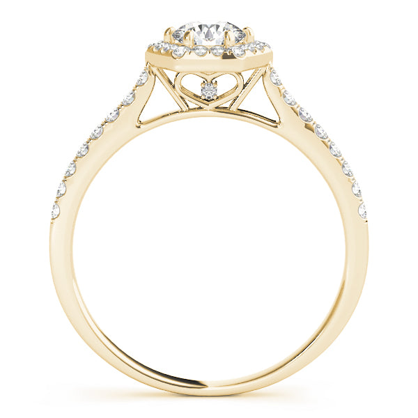 Halo Pavé Diamond Engagement Ring (1/3 ct. tw.)
