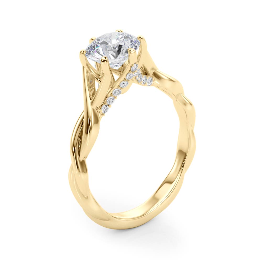 Petite Twist Diamond Engagement Ring (3/4 ct. tw.)