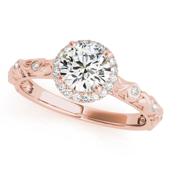 Romantic Halo Diamond Engagement Ring (1/6 ct. tw.)
