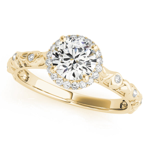 Romantic Halo Diamond Engagement Ring (1/6 ct. tw.)