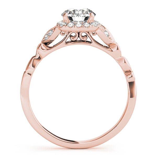 Selene Romantic Pavé Halo Diamond Engagement Ring (1/4 ct. tw.)