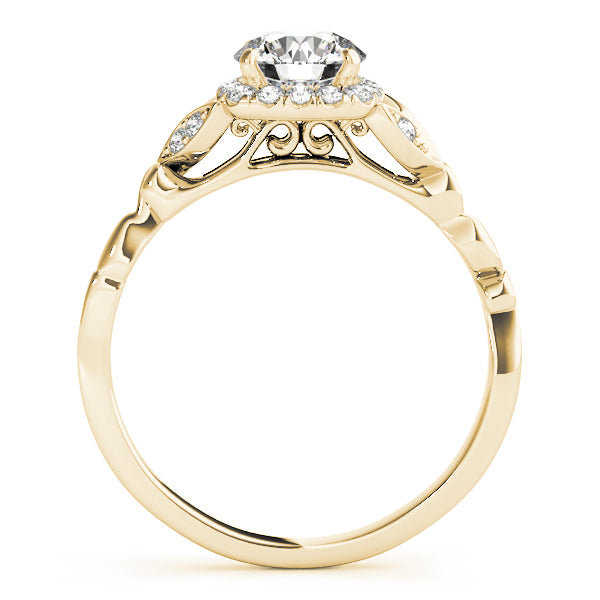 Selene Romantic Pavé Halo Diamond Engagement Ring (1/4 ct. tw.)
