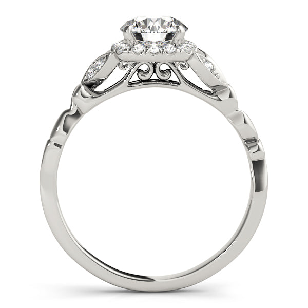 Selene Romantic Pavé Halo Diamond Engagement Ring (1/4 ct. tw.)