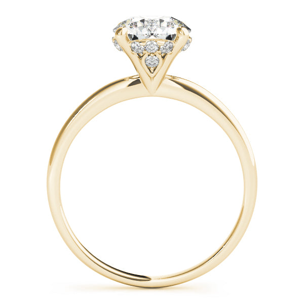 Petite Hidden Accent Diamond Solitaire Engagement Ring (1/20 ct. tw.)