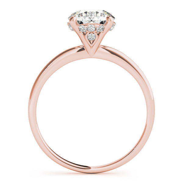 Petite Hidden Accent Diamond Solitaire Engagement Ring (1/20 ct. tw.)