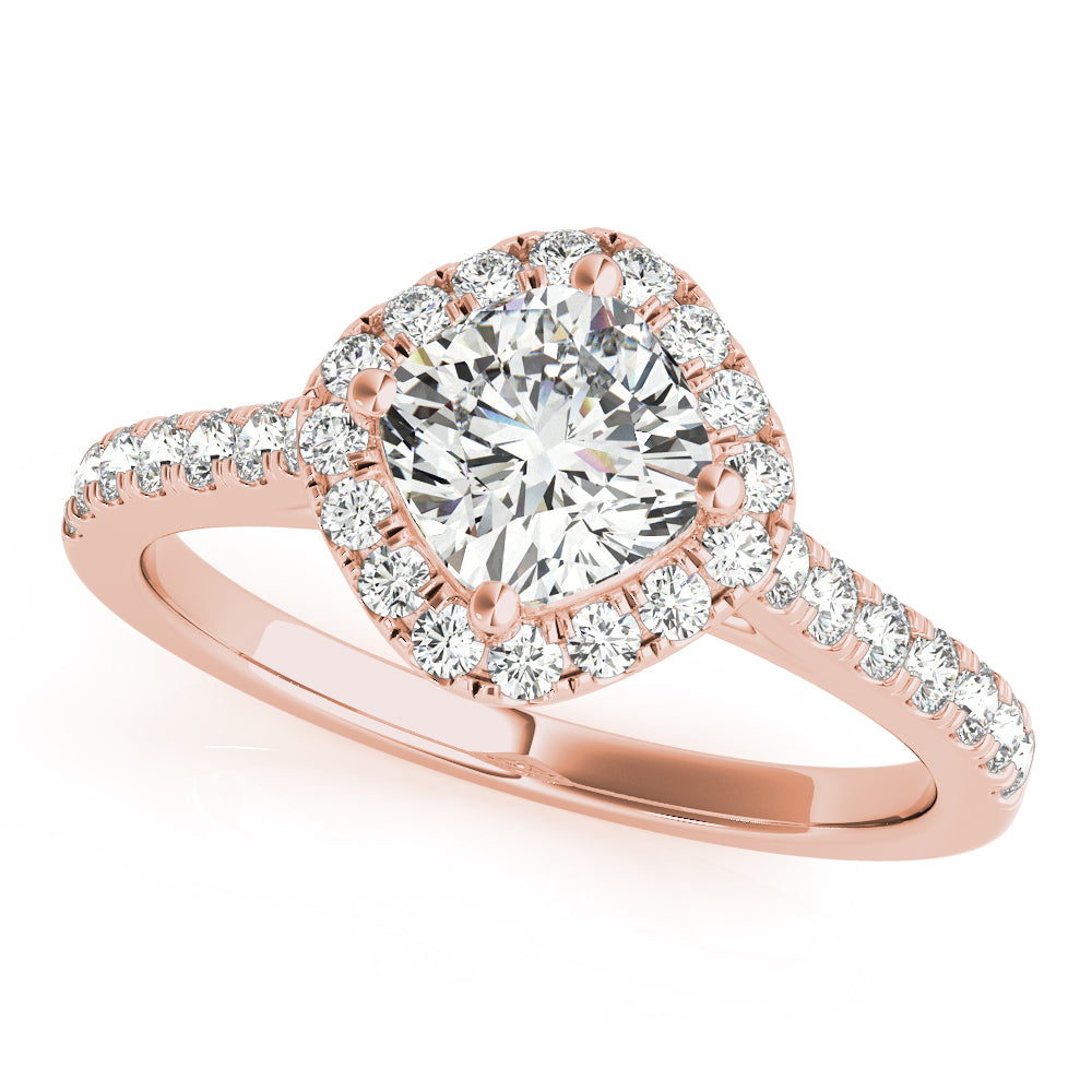 Halo Pavé Diamond Engagement Ring (1/3 ct. tw.)