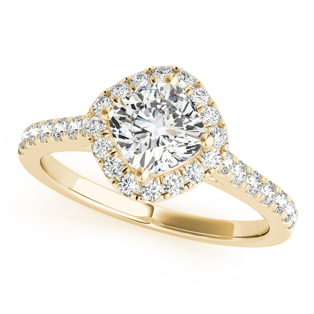 Halo Pavé Diamond Engagement Ring (1/3 ct. tw.)