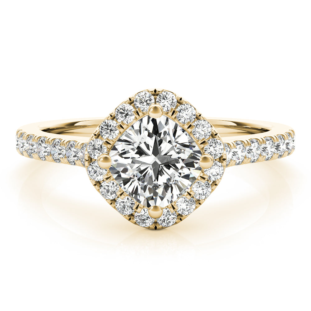 Halo Pavé Diamond Engagement Ring (1/3 ct. tw.)