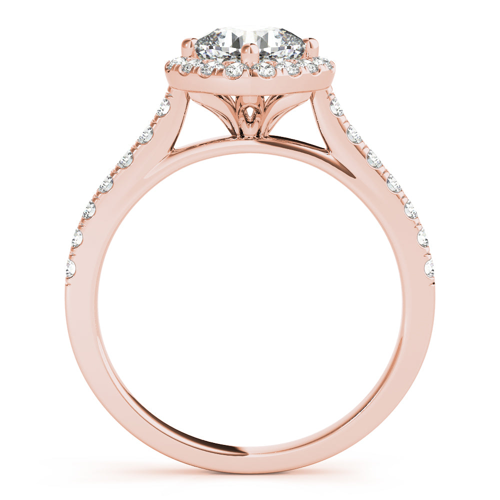 Halo Pavé Diamond Engagement Ring (1/3 ct. tw.)