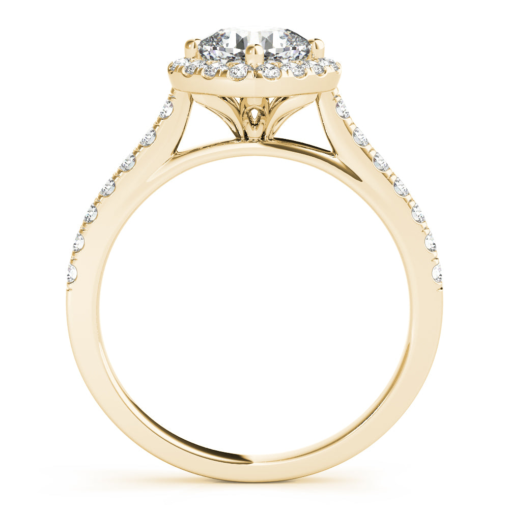 Halo Pavé Diamond Engagement Ring (1/3 ct. tw.)