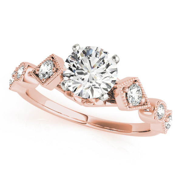 Vintage Milgrain Bezel Diamond Engagement Ring (1/6 ct. tw.)