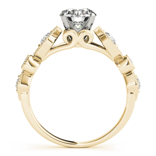 Vintage Milgrain Bezel Diamond Engagement Ring (1/6 ct. tw.)