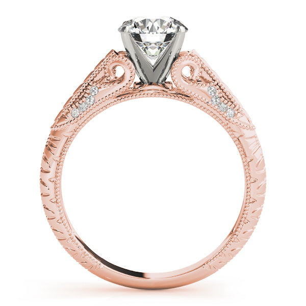 Vintage Engraved Diamond Engagement Ring (1/20 ct. tw.)