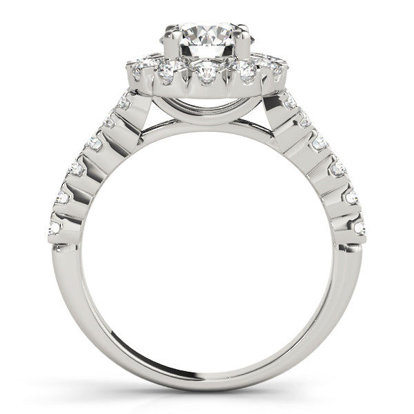 Double Halo Floral Diamond Engagement Ring (7/8 ct. tw.)