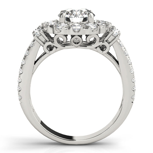 Cluster Double Halo Diamond Engagement Ring (1 ct. tw.)