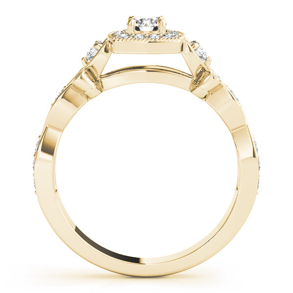 Romantic Vintage Halo Diamond Engagement Ring (3/8 ct. tw.)